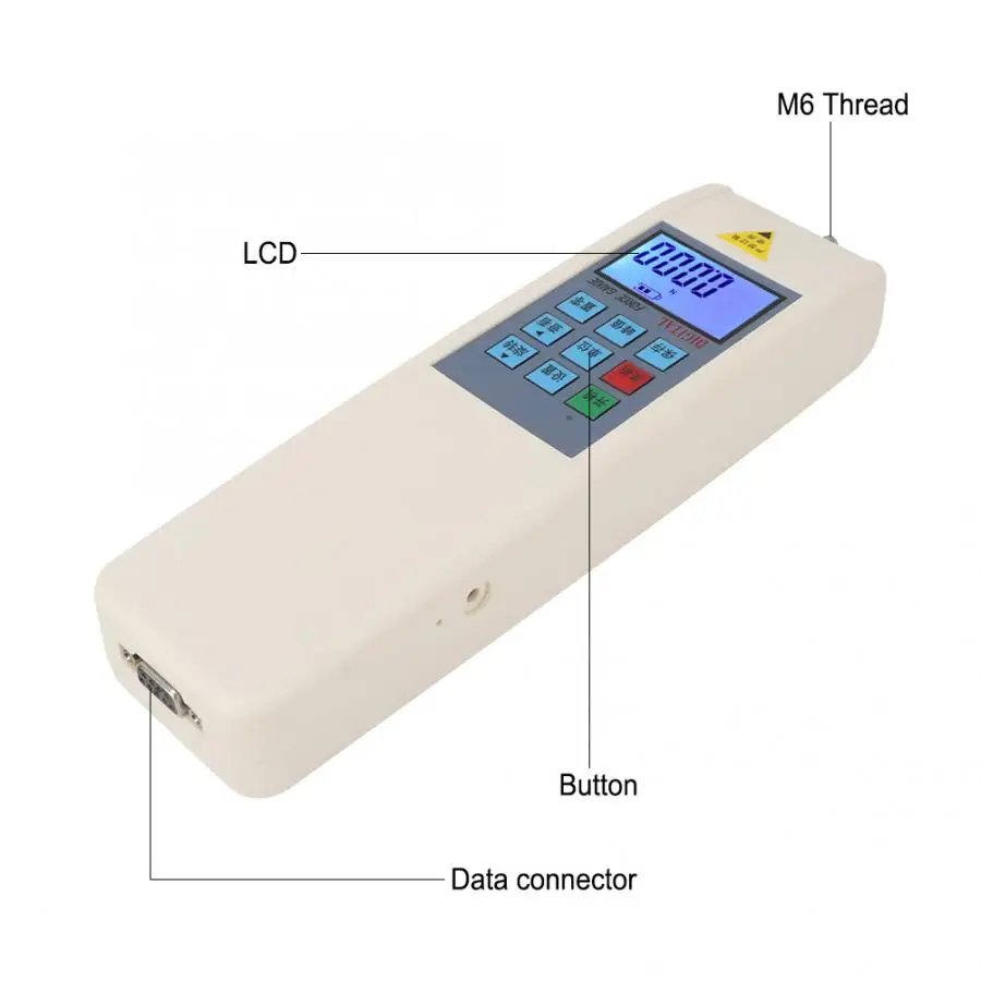 SH-5 портативный измеритель давления и тяги цифровой датчик силы 5N 100-240 в