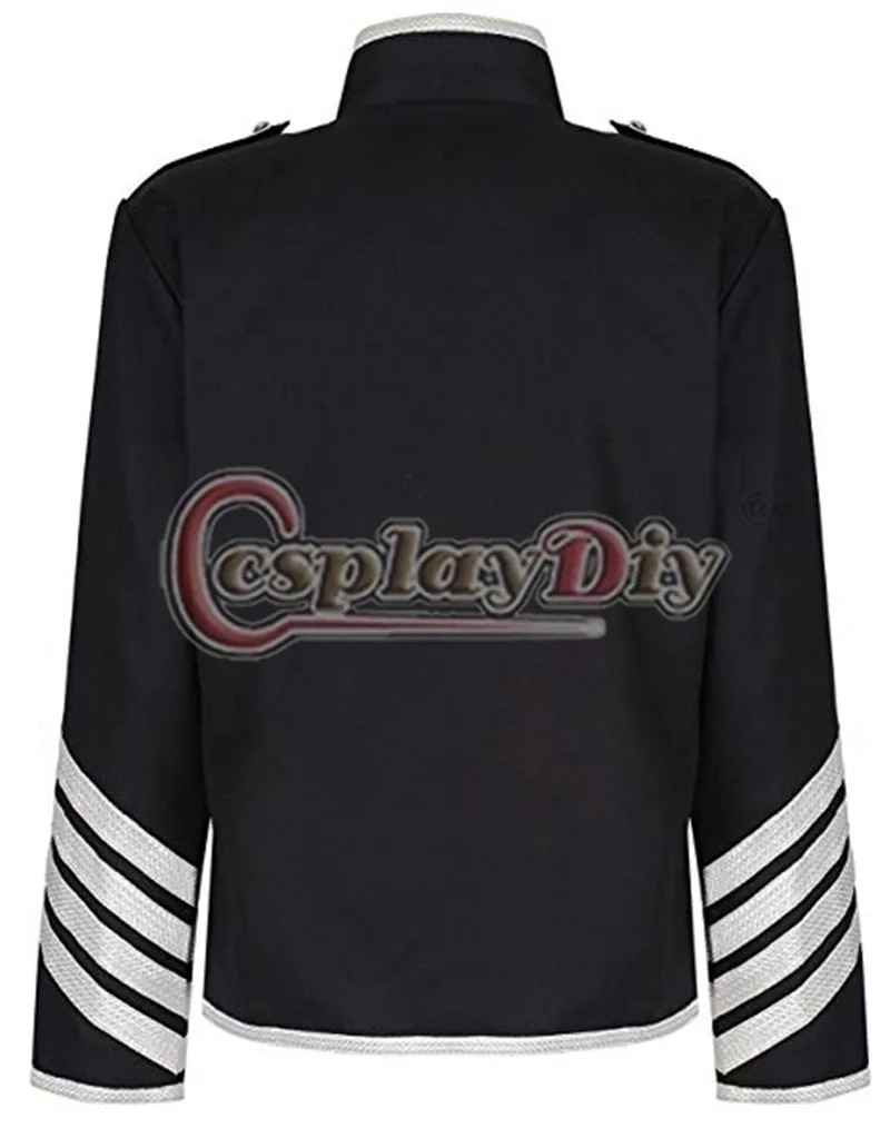 Cosplaydiy моя химическая Романтика Золотой гусарский парадная куртка военный парад эмо панк барабанщик куртка Майкл Джексон пальто L320
