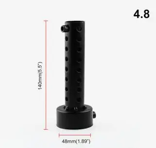 black-140x48mm Новая мотоциклетная обувь выхлопной глушитель выхлопной трубы дБ убийца глушитель подавитель звука для HONDA CBR1100XX Дрозд ST1300 ST1300A VFR800 CBR125R - Цвет: black-140x48mm