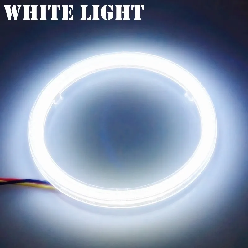 2x80 мм Ангел глаз автомобильные удара двойной цвет белый желтеют