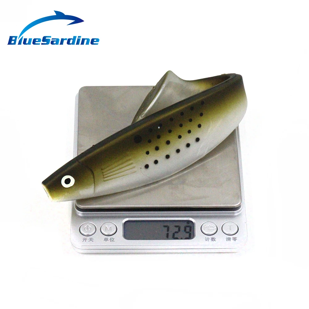 BlueSardine 70 г 24 см 4 шт. мягкий крючок для рыбной ловли Pesca Peche искусственные мягкие