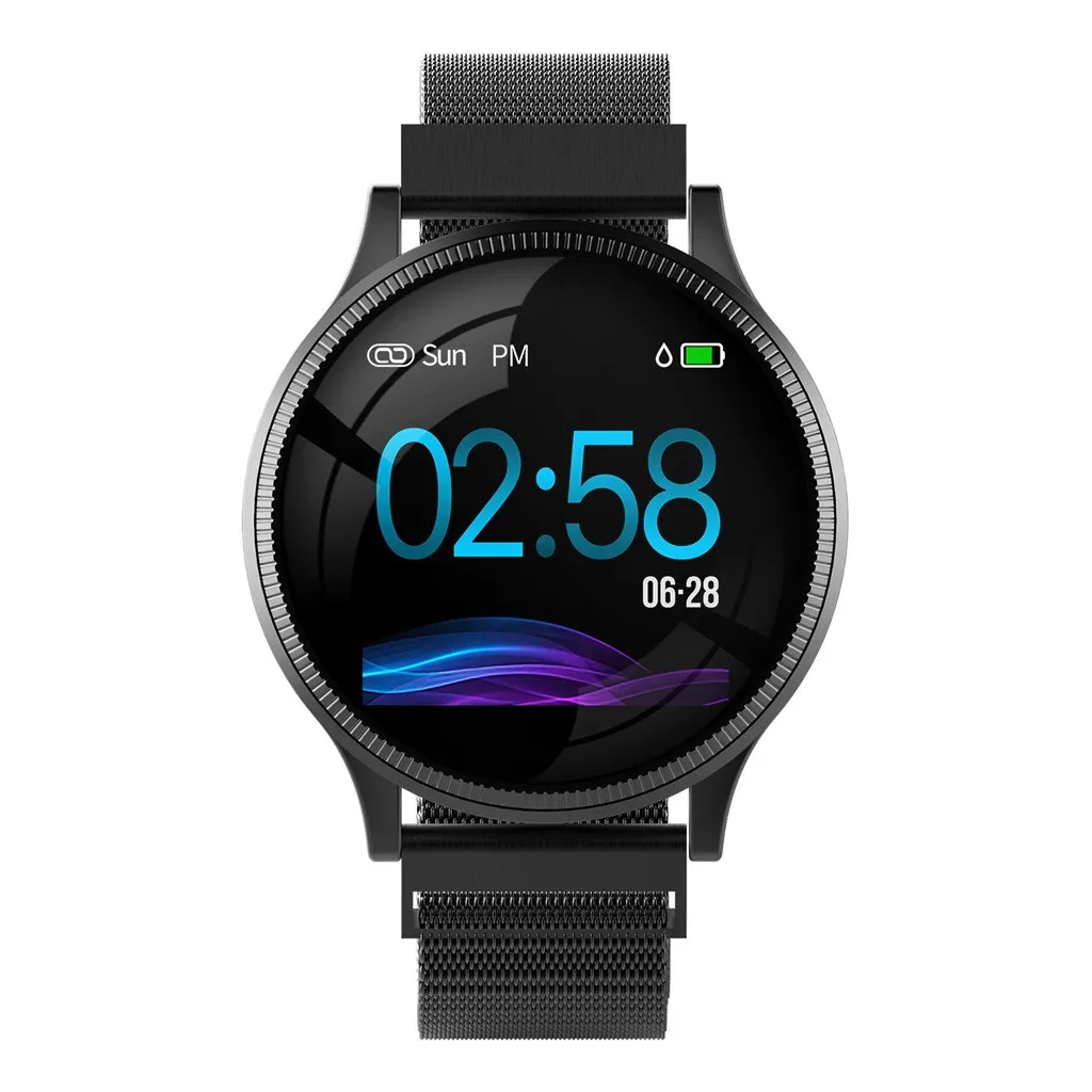 MK08 Смарт-часы из закаленного стекла для мужчин, WeChat, фитнес-трекер, умные часы, пульсометр, измеритель артериального давления, смарт-браслет