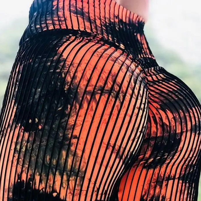 Seamless Leggings Pants 2019 Abstract Line Print Fitness Running Jogging Sexy High Waist Hip Leggins Sport Women | Женская одежда