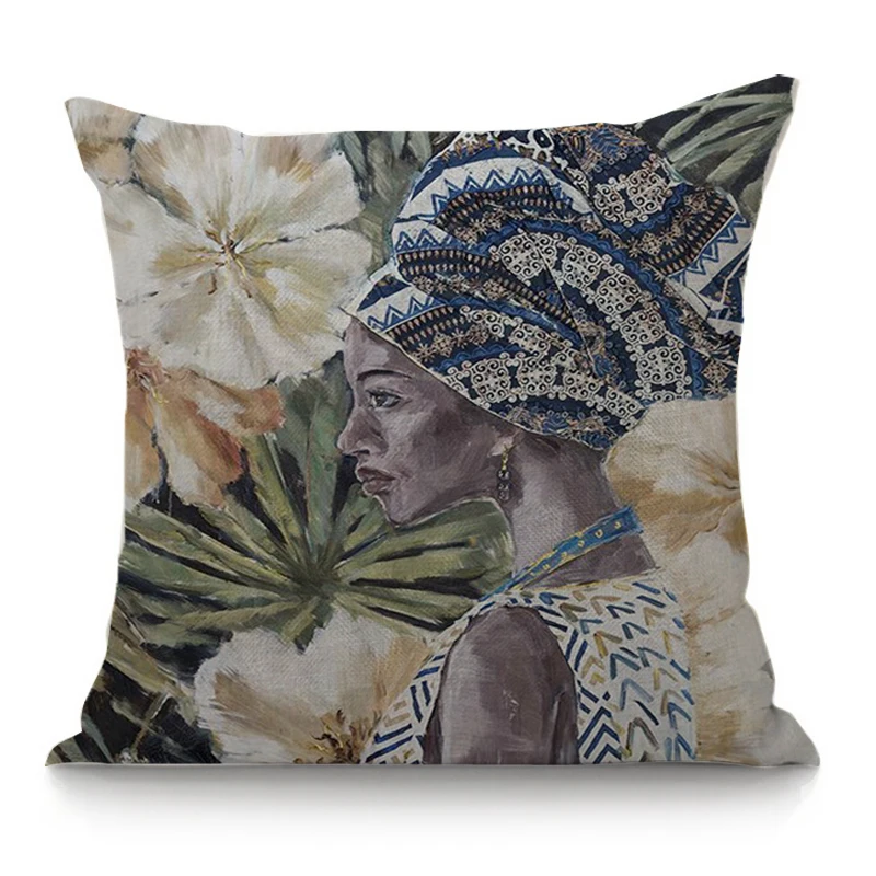 Декоративная подушка 45x45 Высококачественная креативная хлопковая льняная с