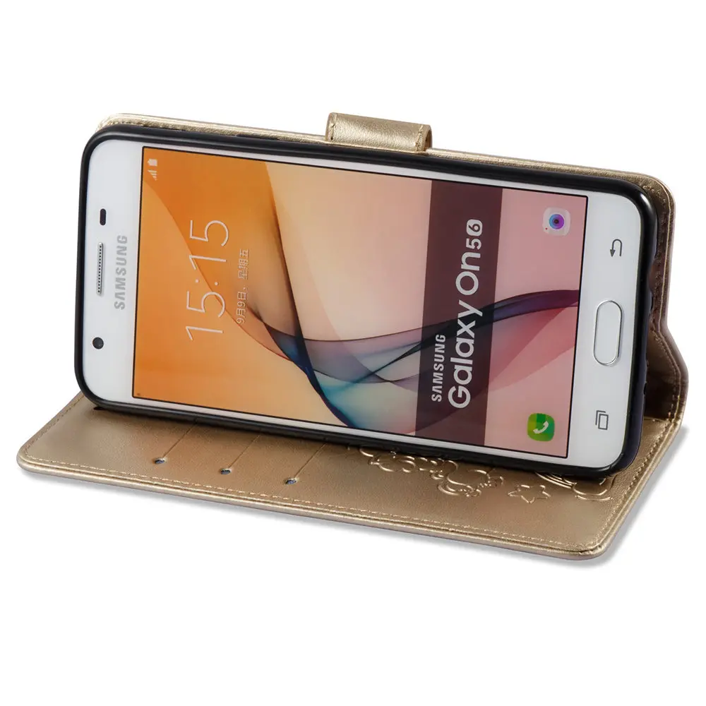 Чехол для Samsung Galaxy J5 Prime J5Prime G570F G570F/DS однотонный флип чехол из искусственной кожи