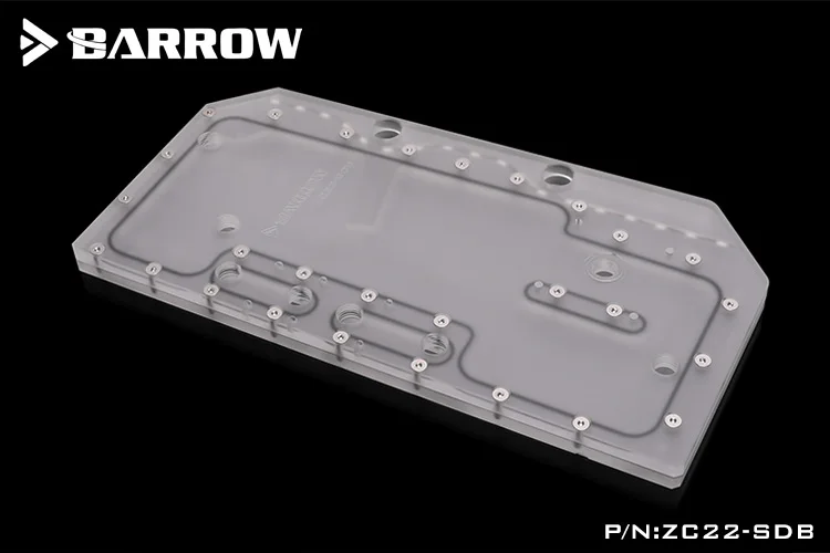 Günstig Barrow Acryl Board Als Wasser Kanal Verwenden Für Zidli ZC-22 Computer Fall Sowohl Für CPU Und GPU Block RGB 5V 3PIN