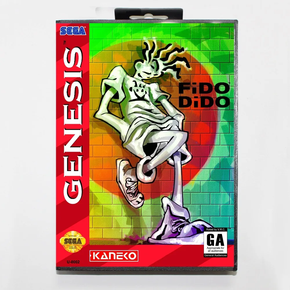 Fido Dido 16 бит MD игровая карта с розничной коробкой для Sega Megadrive/Genesis|fido dido|16 bitmd game |