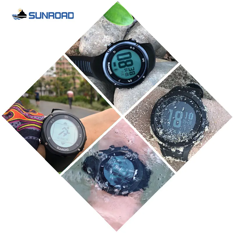 Relogio Masculino, SUNROAD, цифровые, gps, спортивные часы, мужские, умные, Bluetooth, пульсометр, счетчик калорий, шагомер, часы для мужчин