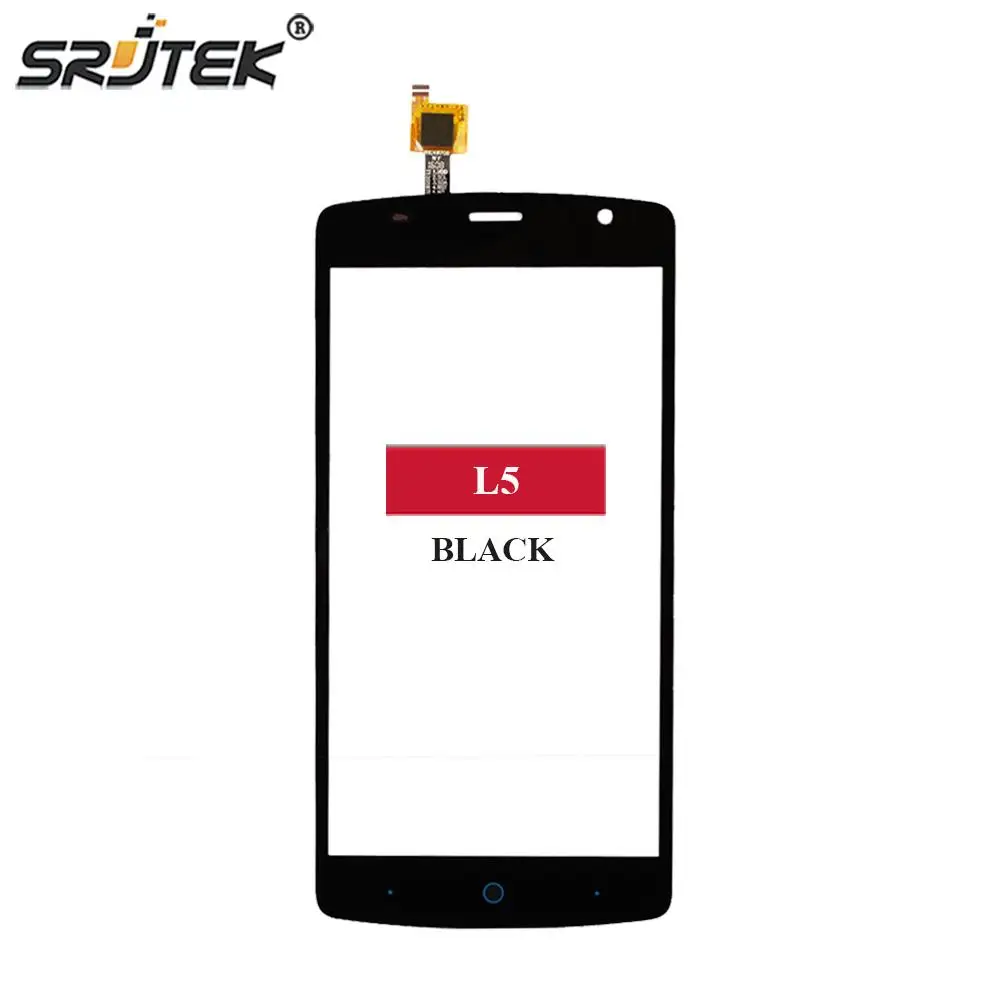Srjtek For ZTE Blade L5 Touch Screen Digitizer Sensor Front Glass Panel Replacement 5.0'' Plus Black/White/Gray | Мобильные
