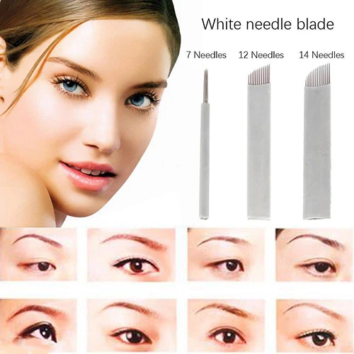 50 Шт. Microblading Перманентный Макияж Руководство Татуировки Брови Изогнутыми