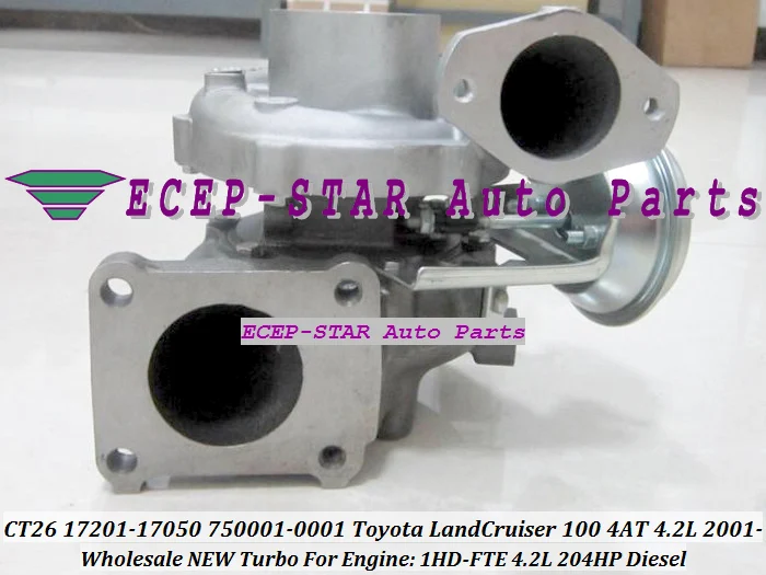 Турбо GT2359V 750001-5002S 750001 17201-17050 750001-0001 для TOYOTA Land Cruiser 100 5AT туристический автобус 1HD