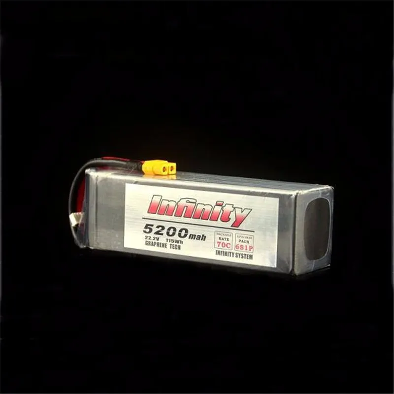 Infinity 6S 22 2 V 5200mAh 70C Графеновый LiPo аккумулятор XT60 разъем поддержка 15C повышающий