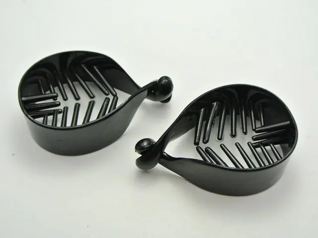 10 черных прозрачных пластиковых заколок в виде банана заколка для волос