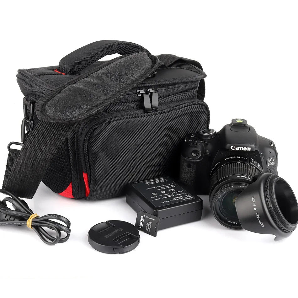 Модная Сумка для DSLR камеры чехол Sony A7 A77 A7R A7S A9 A99 A58 Mark II III Canon 750D 77D 60D 100D 800D рюкзак |