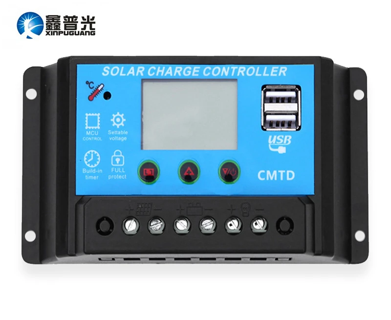 Xinpuguang 1x20A 12В/24В PMW + Двойной выход USB Солнечный контроллер панель модуль ячейки
