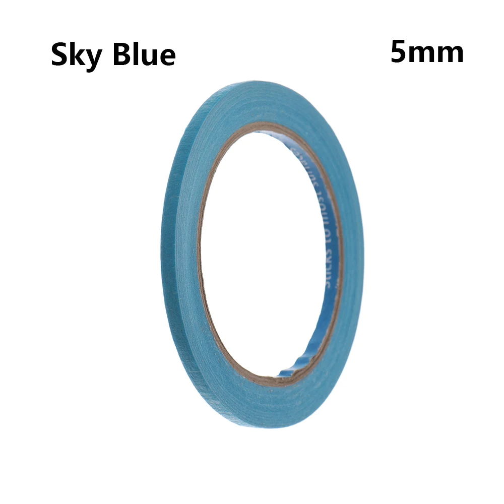 5mm - sky blue 30 м цветная Малярная клейкая лента, клейкая бумага для рисования, художественный декор, ремесло, универсальный автомобильный стикер, лента - Цвет: 5mm - sky blue