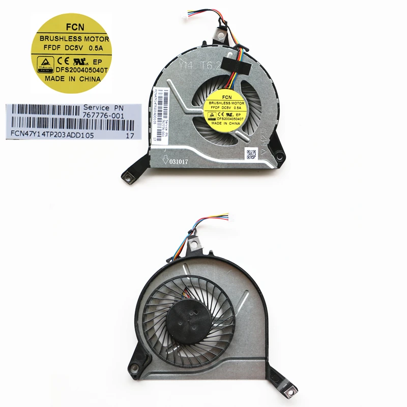 Новинка 767776 001 для HP 15 P076TX P074TX P075TX P098TX P105NR P261NE Вентилятор охлаждения процессора|cpu