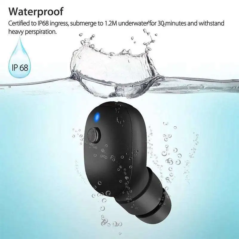 ABSQ Ip67 Водонепроницаемый Bluetooth 4 2 гарнитуры для плавания беспроводные наушники