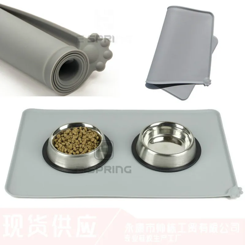 Силиконовый коврик для питомцев аксессуары мишка кошек щенков с водой