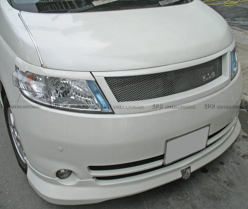 Для Nissan Serena C25 углеродное волокно/стекловолокно FRP JP Стиль передний гриль тела
