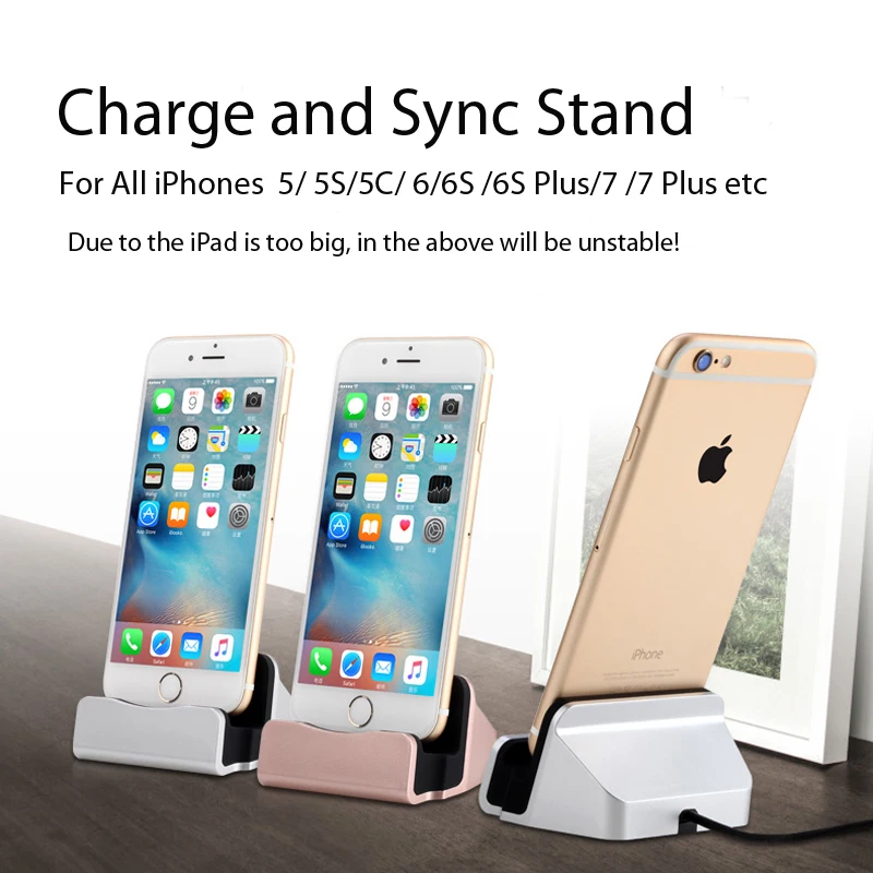 Настольная зарядная док-станция 8 Pin USB для iPhone XS Max XR 7 Plus подставка Док-станция X 6 6S