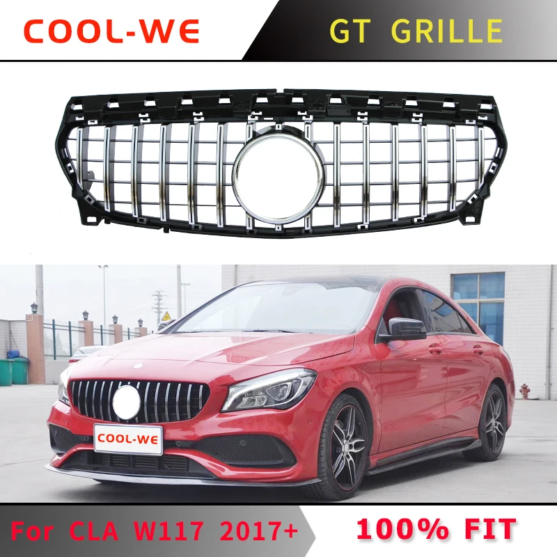 Подходит для Mercedes Benz CLA Class W117 Для AMG GTR GT R решетка CLA200 CLA220 CLA260 CLA45+ без эмблемы
