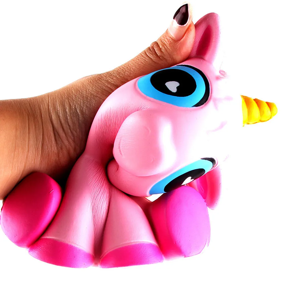 Новинка PU моделирование Единорог Squishy Моделирование медленный отскок Розовый