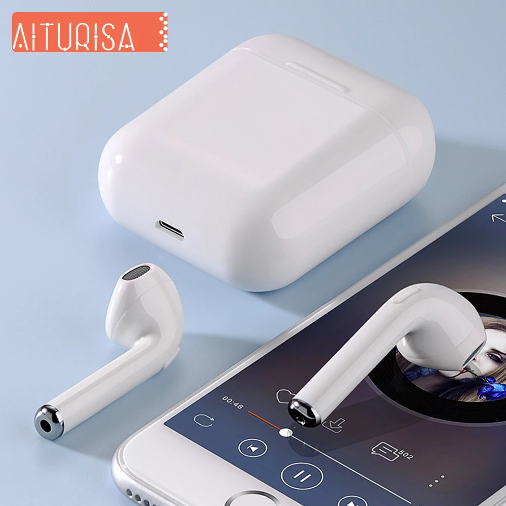 Наушники i9s Tws Bluetooth 5,0, беспроводные наушники, стерео наушники, объемный 3D звук с микрофоном, зарядная коробка для всех смартфонов