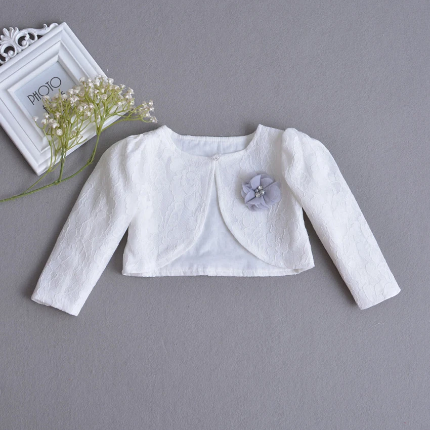 New Born Baby Girls Lace Coat Princess Shrug Short Cardigan Toddlers Bolero Jackets Outerwear Infant Wedding Party Dress Shawl | Детская
