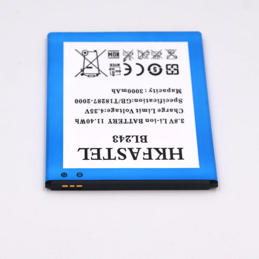 Hkfatel Новый BL243 BL 243 оригинальный аккумулятор мобильного телефона для lenovo Lemon K3 Note
