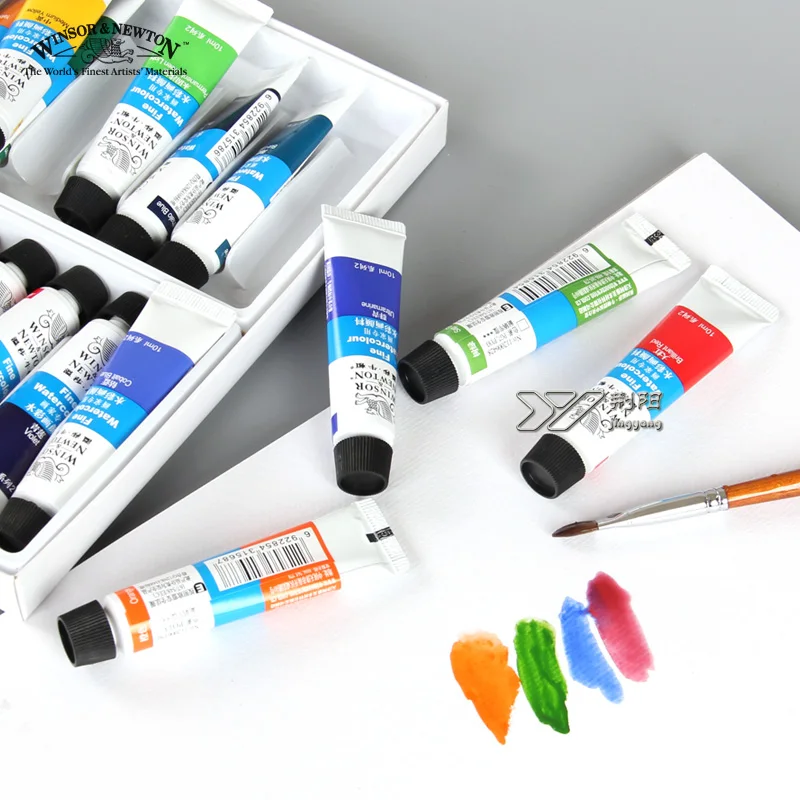 Акварельные краски winsor newton 24 цвета 18 цветов 12 цветов акварельные краски Windsor Newton 10 мл