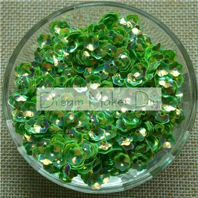 Light Green 50 г/лот 4/6/8/10 мм сливы чашки неупакованные блестки с блестками для шитья, на свадьбу, детская игра Сделай Сам аксессуары для одежды конфетти - Цвет: Light Green