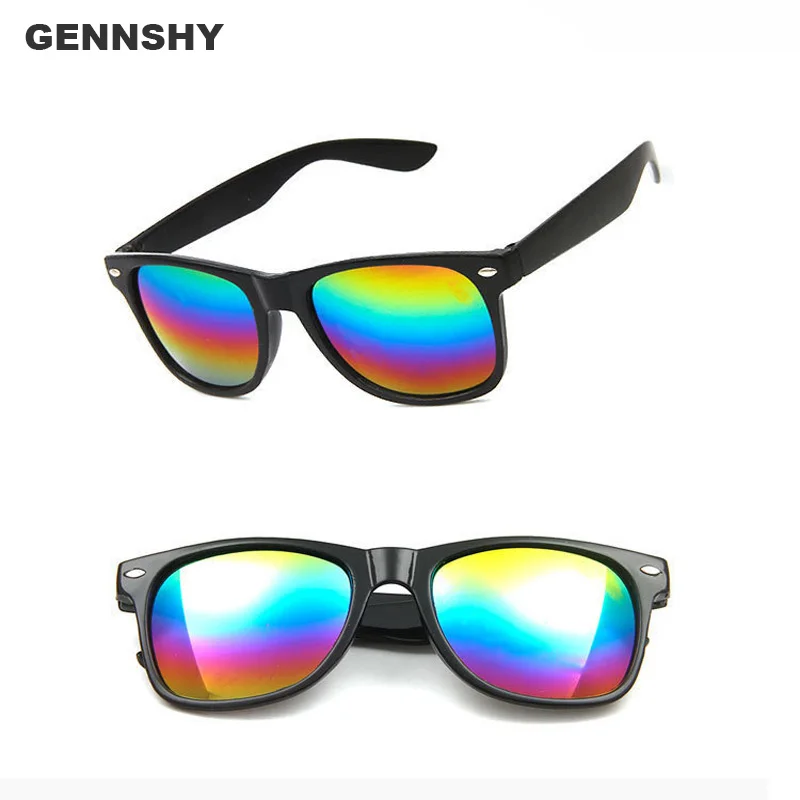 2018 Fashion Nails Rayed Sunglasses Women Vintage Brand Design Square Black Red Mirror Lenses Driving Plastic Glasses | Аксессуары для