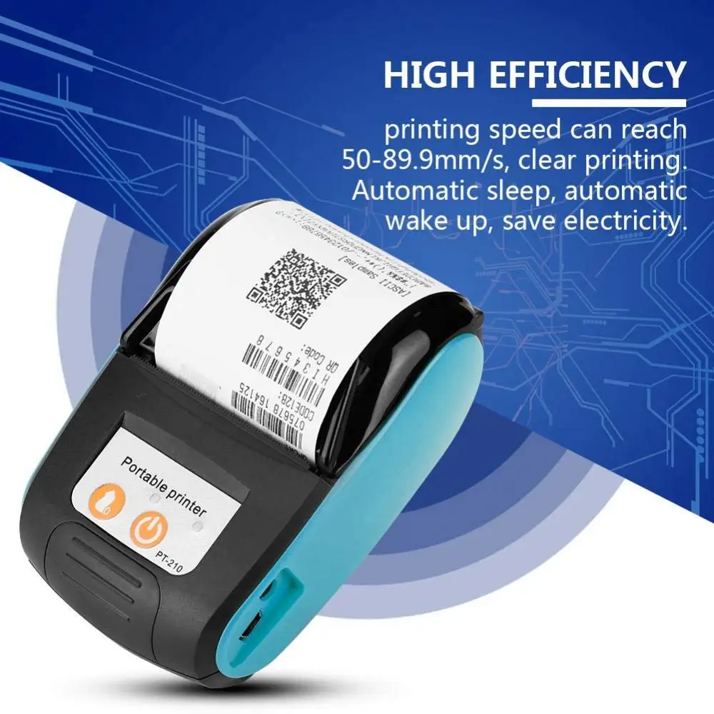 GZM5811 POS портативный 58 мм Термопринтер Bluetooth чековый принтер Bluetooth USB порт для Windows Android POS принтер