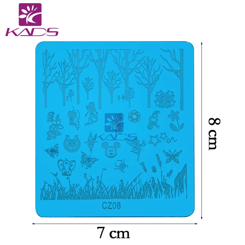 KADS Животных Ногтей Stamp Штамп Штамповка Шаблона Плиты Изображения DIY|image plate|animal nail