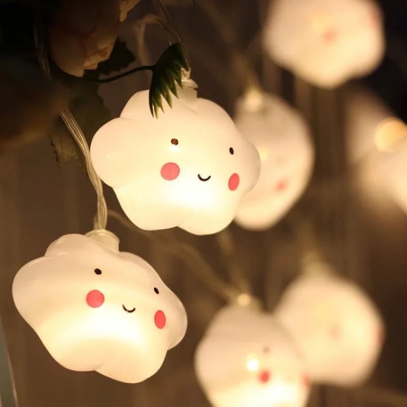 Smiling cloud СВЕТОДИОДНАЯ Гирлянда освещение для помещений украшение праздничной