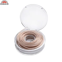 okcsc diy 8 core earphone audio upgrade cable for headphone headset single crystal copper sliver 20 meters