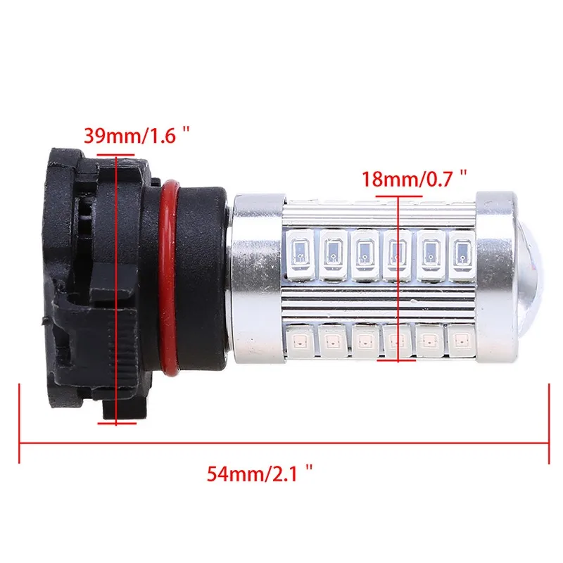 POSSBAY 9005/1156/H4/H7/H10/H11/H15/H16 Fog Signal Tail Driving 33 LED 5730 Car Light Lamp Bulb Red/Blue Car Light Source