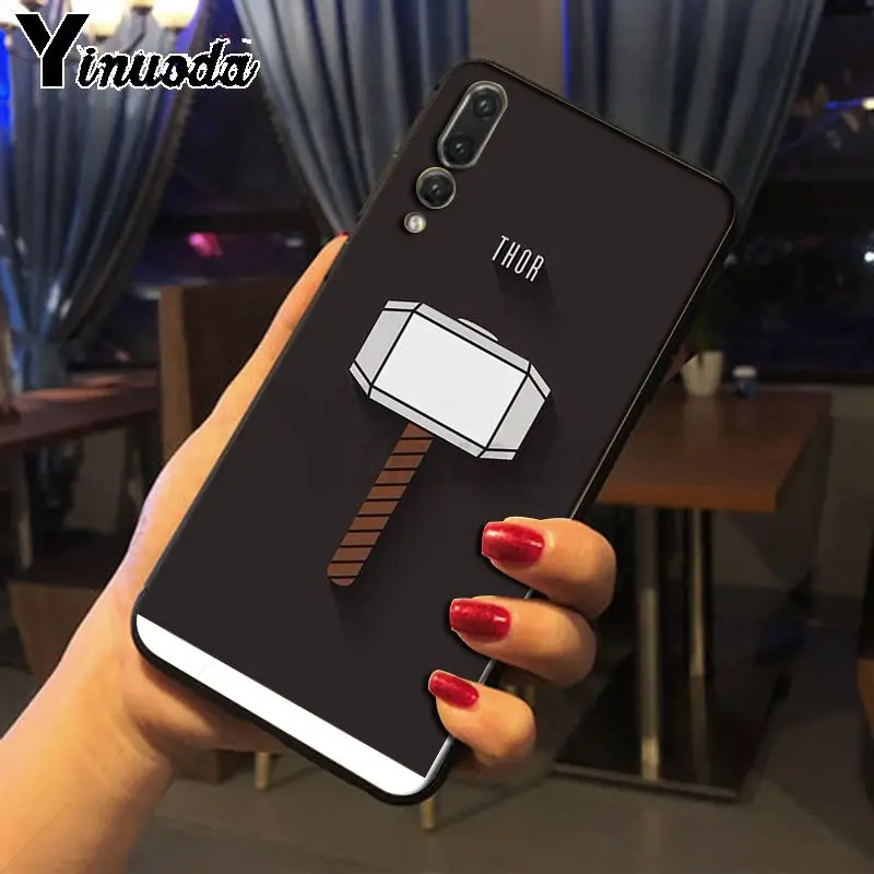 Yinuoda Marvel Superhero ТПУ Мягкие аксессуары для телефонов Чехол huawei nova 3i honor8x mate20 pro p20lite