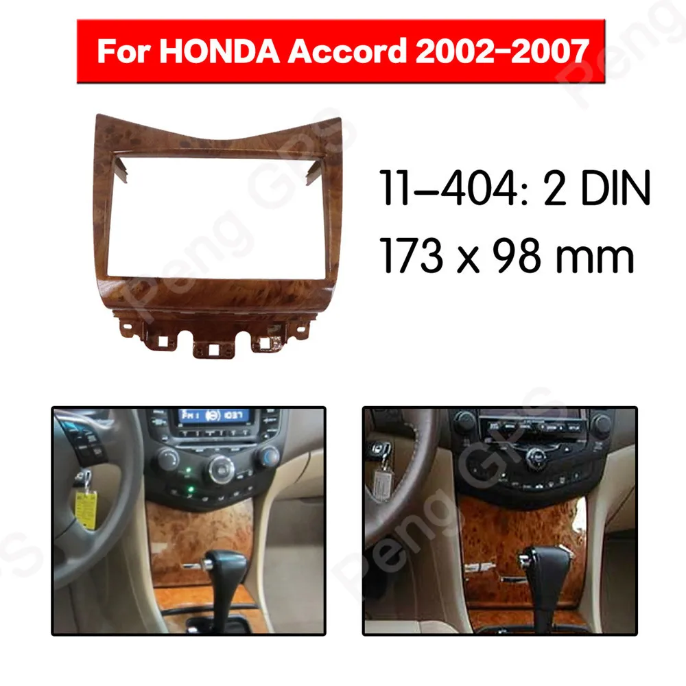 

2 DIN Car Radio stereo Fitting installation adapter fascia For Honda Accord 2002 2003 2004 2005 2006 2007 frame Audio