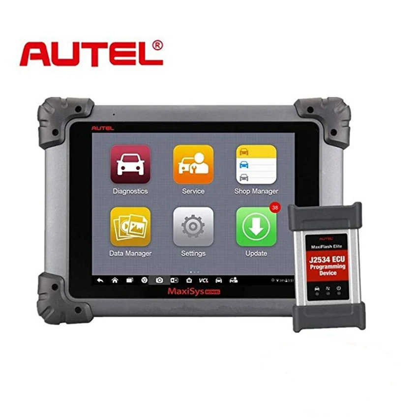 Черный Autel MS908SPRO диагностический планшет Android система анализа с передовым ключом программирования ECU кодирования - Цвет: Черный