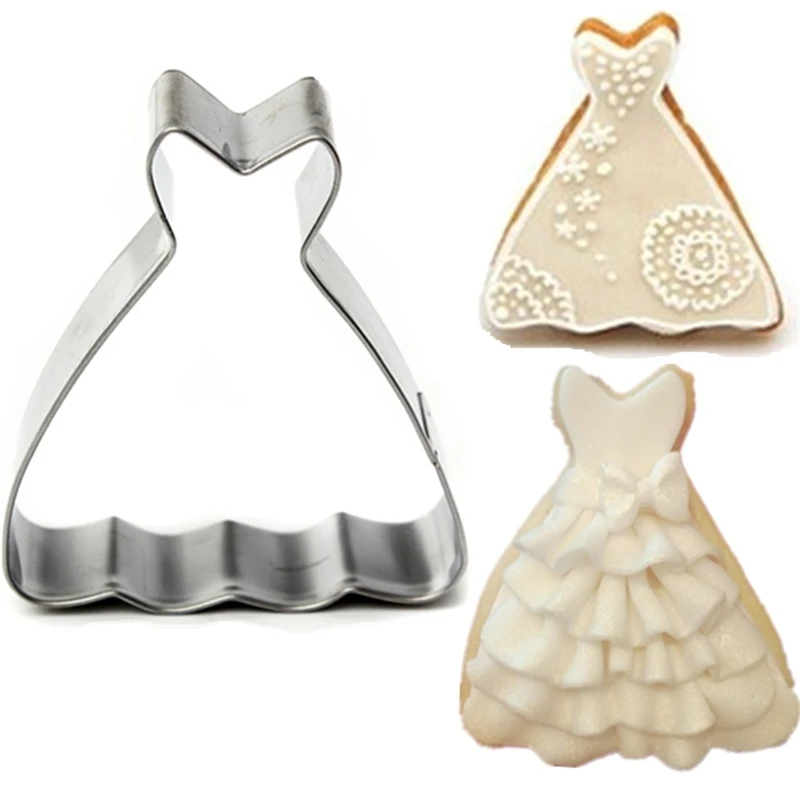 Многофункциональный DIY торт плесень свадебное платье Принцесса печенья торта