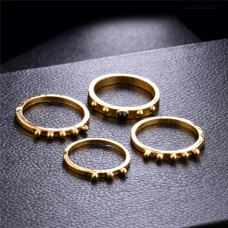 Набор из 6 предметов Baloki/богемное кольцо с золотым крестом и цветком