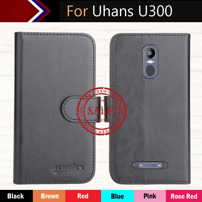 

Uhans U300 Case 5.5" Factory Direct! 6 Colors Dedicated Flip Leather Exclusive 100% Special Phone Cover Cases+Tracking