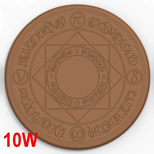 10W Brown With music Qi 5 Вт/10 Вт Волшебная Универсальная беспроводная зарядка Быстрая зарядка для iPhone samsung Xiaomi - Цвет: 10W Brown With music