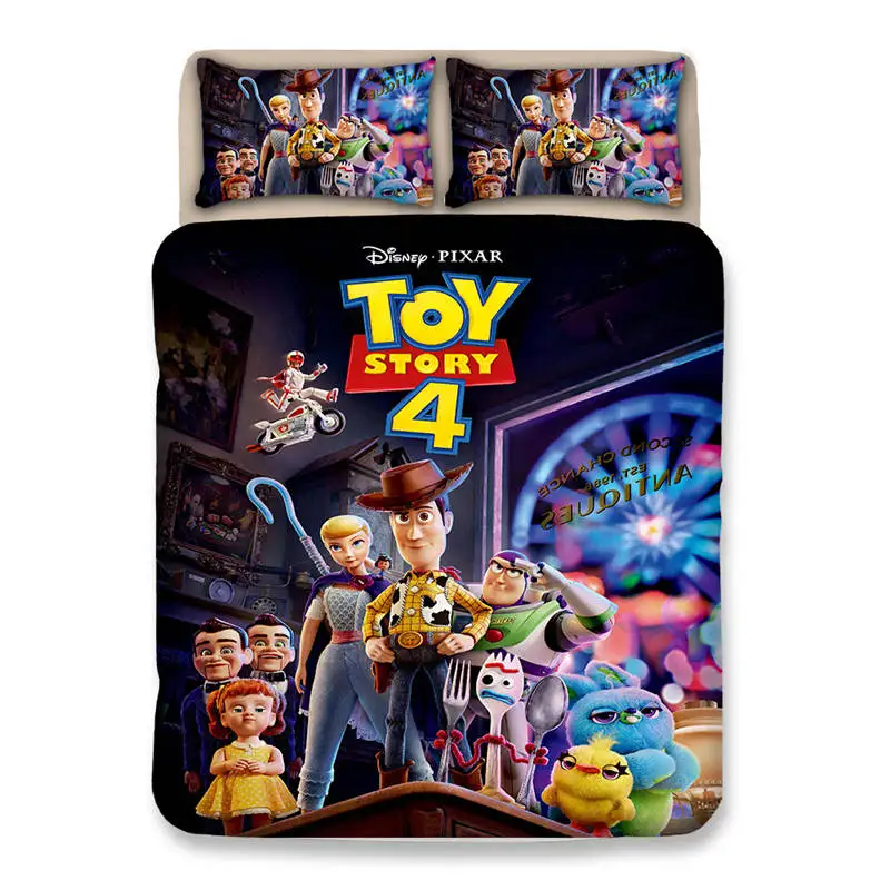 Toy Story Bedding 12 Набор постельного белья disney Toy Story, двойной размер, пододеяльник, набор для детей, домашний декор, постельное белье king queen, Комплект постельного белья из 3 предметов для мальчиков - Цвет: Toy Story Bedding 12