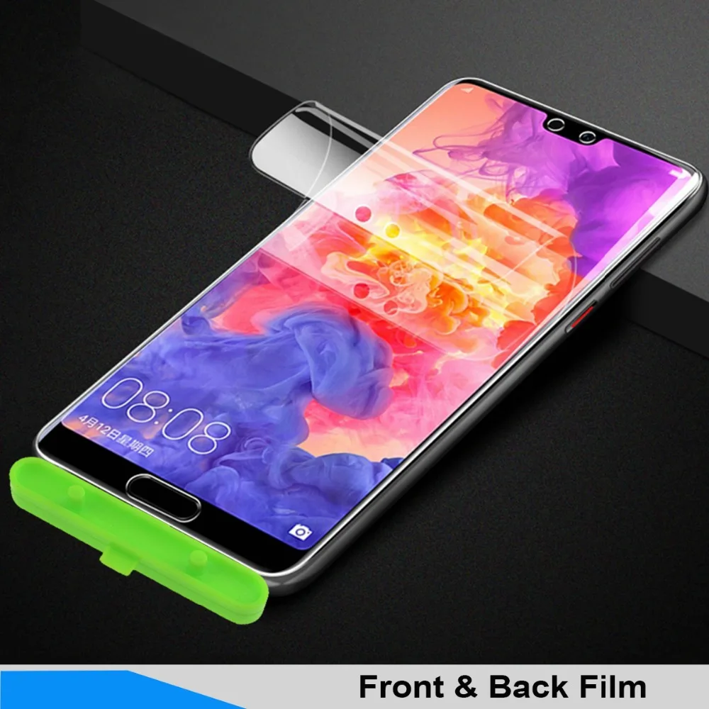 2 шт. Гидрогелевая пленка для huawei P30 Lite Pro Honor 20 10 10i V10 8C 7X мягкая защитная пленка на весь экран спереди и сзади