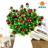 free shipping 3pcs artificial flower bouquets artificial berry bacca bouquets