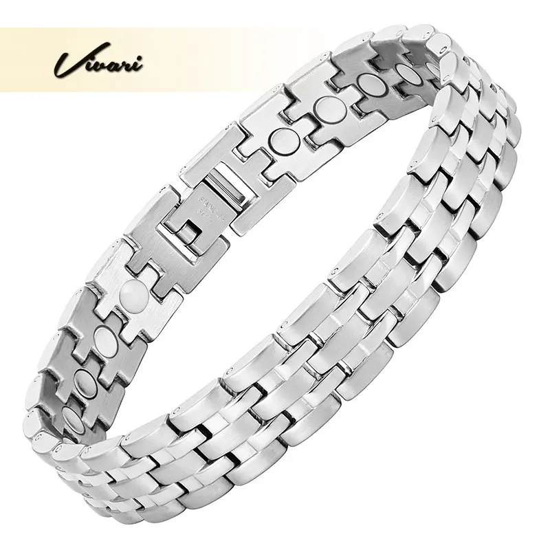 Vivari Healing браслет магниты для женщин из нержавеющей стали мужской Pulseras Hombre Power Energy