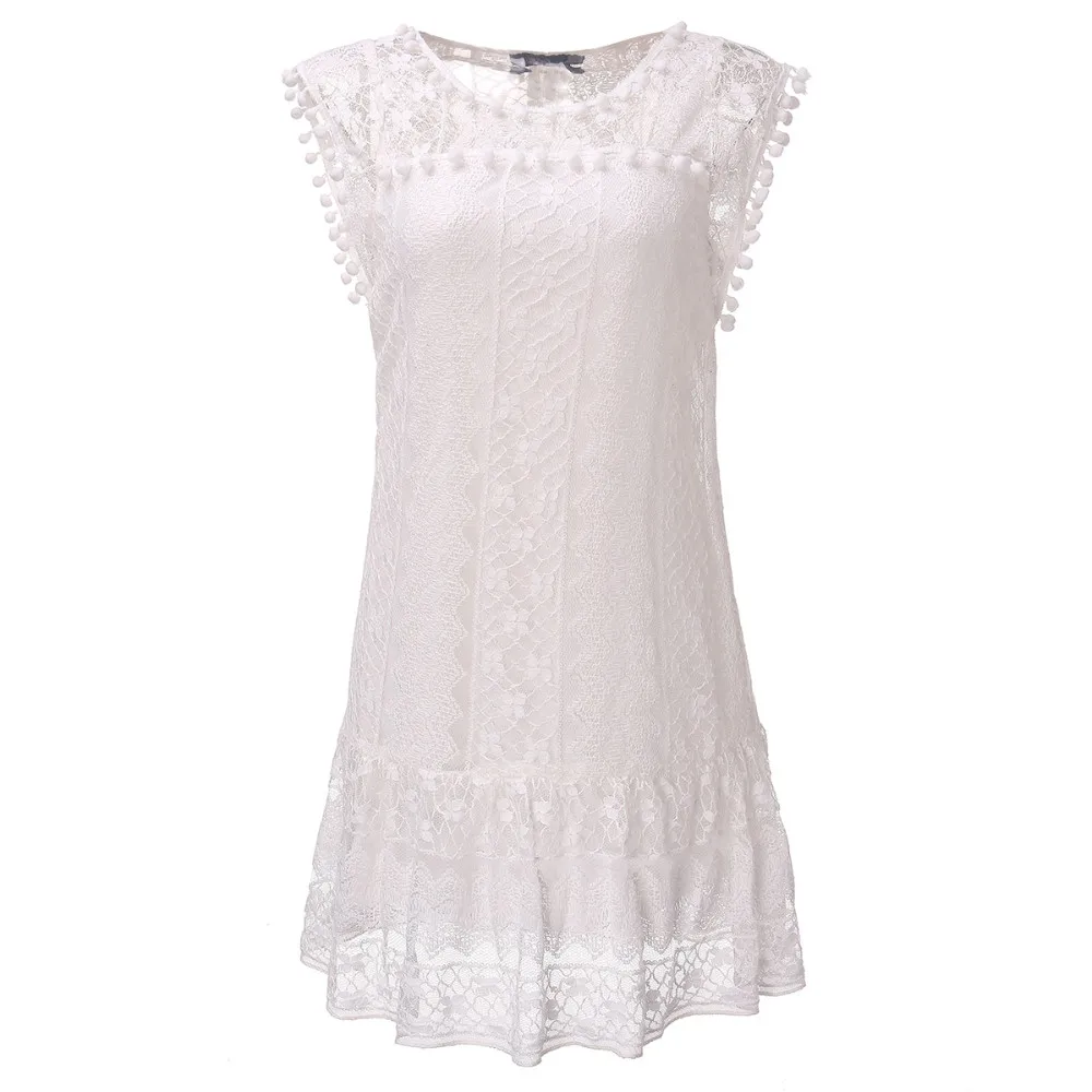 Летнее платье 2019 Сексуальное Женское повседневное без рукавов пляжное короткое